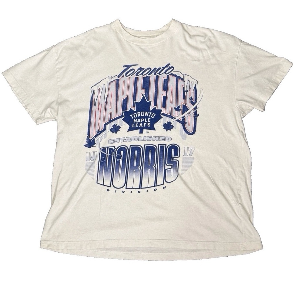 Men’s Size XXL Toronto‎ Maple Leafs White T-Shirt Norris Division